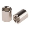 thumbnail image 1 of Spacer Round - #6 (ID) x 1/4 (OD) x 7/8 (Body Length), Brass, Nickel Plating, (QUANTITY: 500), 1 of 1