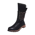 thumbnail image 2 of TIMIFIS Bottines Plates à Talon Bas pour Femmes Bottines Chelsea Hiver Automne Cadeaux de Noël pour Femmes, 2 of 6