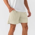 thumbnail image 5 of KIHOUT Men's Lightweight Quick-Dry Hiking Shorts - 77% Nylon 23% Spandex, Elastic Drawstring Waist, Functional Pockets, Knee-Length for Outdoor Running, Hiking and Casual Daily Wear, 5 of 6