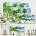 thumbnail image 4 of Designart ' Palm Trees With Summer Beach ' Nautical & Coastal Canvas Wall Art Print, 4 of 4