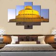 thumbnail image 3 of TISHIRON 5PCS Framed Canvas Wall Art Set,60"x40" Al Jahili Fort Canvas Art Decor, 3 of 7
