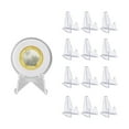 thumbnail image 1 of Coin Display Rack 12pcs Acrylic Coin Easel Stands Challenge Coin Display Holder 12pcs Card Racks For  Trading Cards Cds Medals original, 1 of 14