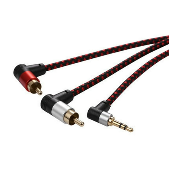 CIYISON RCA Cable 3.5mm Jacks Stereo Music Cable to 2RCA Socket Male to Headphone Adapter