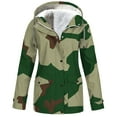 thumbnail image 1 of LOVZFMLL Jackets for Women Solid Rain Jacket Outdoor Plus Size Hooded Raincoat Windproof, 1 of 4