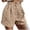 shorts 6#Khaki, variant on WAYUTE Women's Shorts Plus Size Active Hiking Workout Solid Color Cozy Short Pants with Pockets Casual Soft Comfort Summer Outdoor
