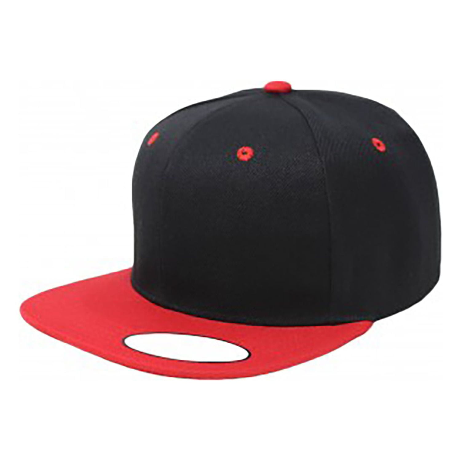 Balec 2-Pack Snapback Cap Hat Flatbrim Adjustable (Black  display picture 2