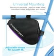 thumbnail image 4 of Aduro Sport Bicycle Bike Storage Bag Triangle Saddle Frame Pouch for Cycling, 4 of 7