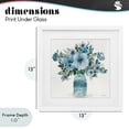 thumbnail image 4 of Stupell Industries Farmhouse Pastel Blue Botanical Bouquet White Framed Print Under Glass, 13 x 13, by Carol Robinson, 4 of 8