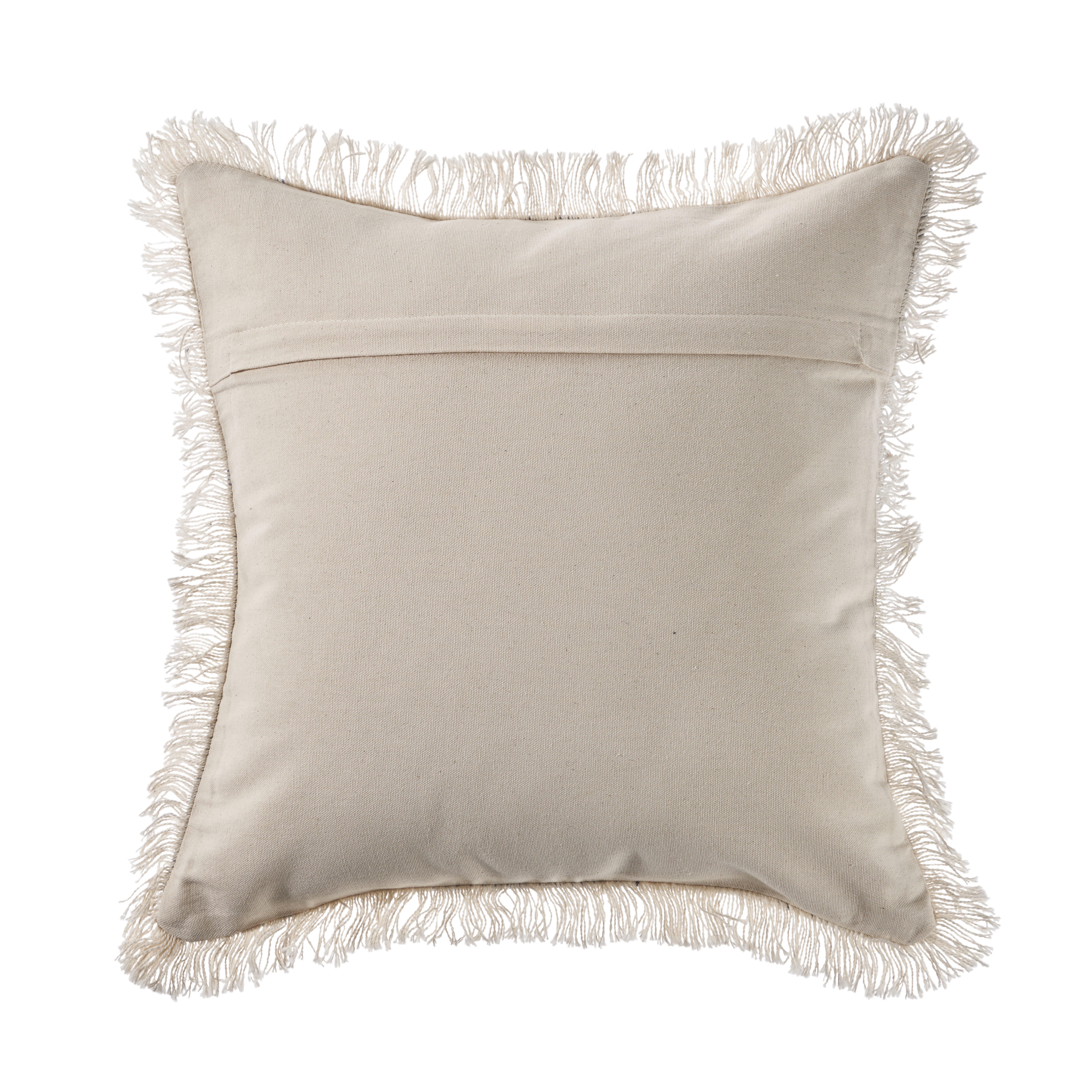 Ox Bay Surey Navy/Ivory Striped Cotton Adult Decorative Throw Pillow
