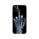 thumbnail image 1 of Funda de tpu negra para iphone 5 5s se 2020 6 6s 7 8 plus x 10 XR XS 11 12 13 mini pro MAX, cubierta trasera de dibujos animados, dedo medio Fivean unisex, 1 of 2