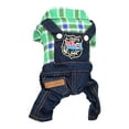 thumbnail image 2 of kladzum Dog Clothes Four Legged Dog Clothes Spring Summer Plaid Suspenders British Style Warm Dog Winter Coat Dogs Costume Jacket on Clearance, 2 of 4