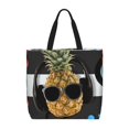 thumbnail image 1 of Balery Pineapple With Black Glasses Bolsa de Mano para Mujeres con Cremallera, Bolsa de Gimnasio con Compartimentos, Bolsa para Laptop, Bolsa para Trabajo, 1 of 7