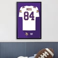 thumbnail image 3 of Randy Moss Minnesota Vikings Framed 27" x 39" Retired Jersey Art Print, 3 of 3