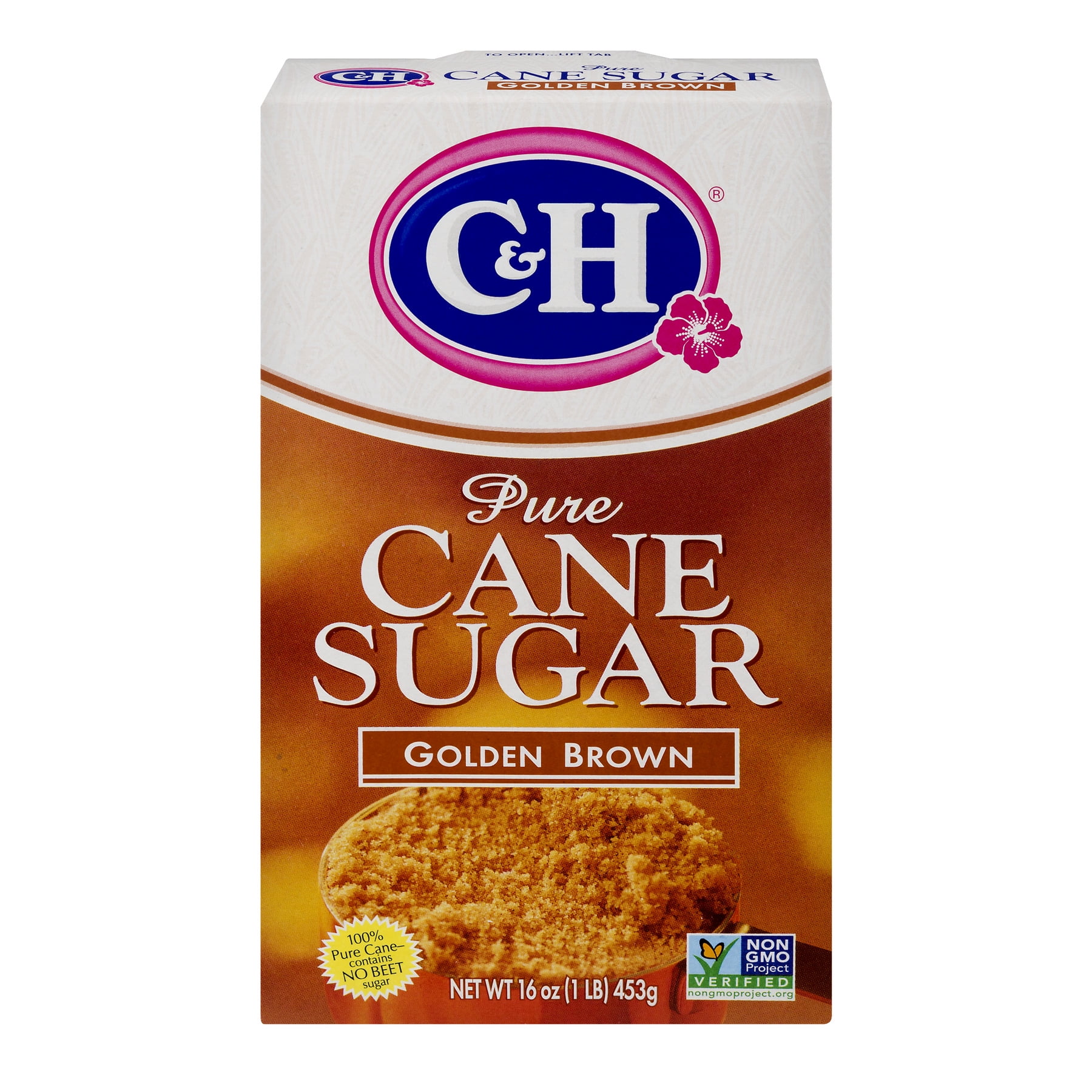 C&H Pure Cane Golden Brown Sugar, 1 Lb
