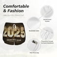 thumbnail image 4 of Balery Happy New Year 2025 E Pantalones cortos deportivos para mujer con forro y dos bolsillos, elásticos, para entrenamiento, gimnasio, yoga-Large, 4 of 7