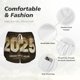 thumbnail image 4 of Balery Happy New Year 2025 E Pantalones cortos deportivos para mujer con forro y dos bolsillos, elásticos, para entrenamiento, gimnasio, yoga-X-Large, 4 of 7