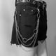 thumbnail image 2 of Circle Shaped Pant Chain Women Multi Layer Street Metal Trousers for Key Chain Punk Hip-hop Waist Chains Belt for Pant J, 2 of 4