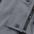 thumbnail image 6 of Baggy Parachute Pants for Men Y2K Cargo Trousers with Zipper Pockets Harajuku Jogger Pants Streetwear Dark Gray, 6 of 6