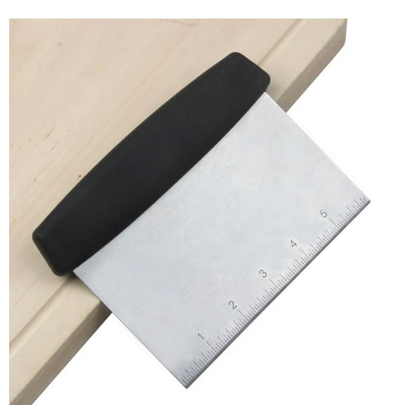 FeelGlad Handle Grips Stainless Steel Scraper and Chopper, Pastry Scraper, Dough Scraper Chopper, Multipurpose Cake Pizza Scraper Cutter - Multipurpose Kitchen Utensil