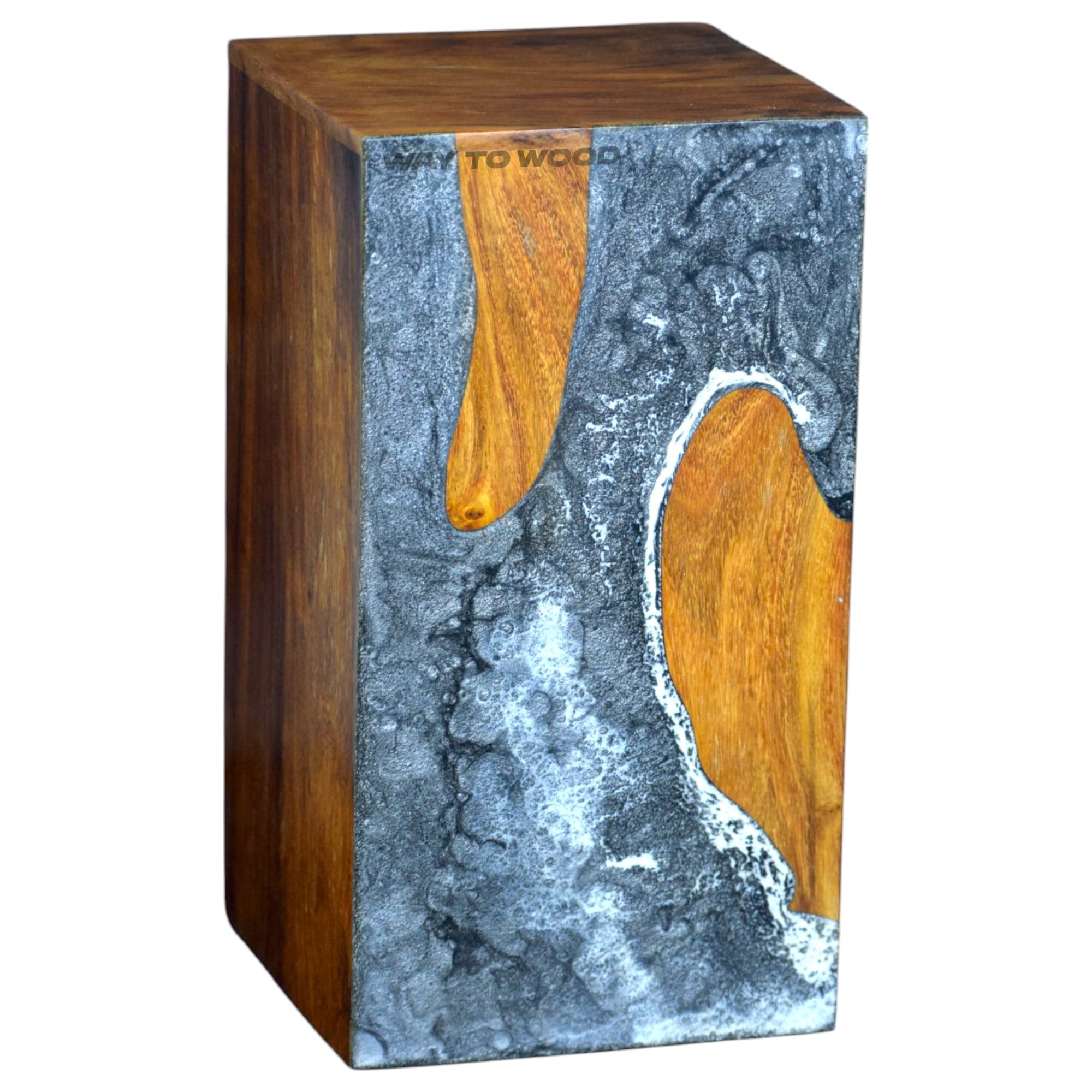 Wooden Urns for Human Ashes Adult Male, Female - Handmade Wooden Resin Urns for Burial & Home Memorial - Personalized Cremation Urn - Decorative Urn Box for Pet Ashes