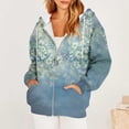 thumbnail image 2 of KBODIU Women Zip Up Hoodies Sweatshirts Girl Fall Casual Drawstring Jackets with Pockets Plus Size Long Sleeve Gradient Print Winter Coats Y2K Fall Hoodie Clothes Outfits, 2 of 5