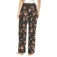 thumbnail image 3 of Xecao Mushroom Snail Women's Straight Lounge Pajama Pants: The Epitome of Relaxed Sleepwear, 3 of 9