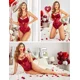 thumbnail image 5 of Ligueros Lencería Encaje Medias Conjuntos Baby Doll Mujer, 5 of 7