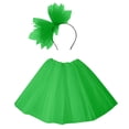 thumbnail image 1 of Robes pour Filles Tout-Petits Jupe Tutu Ballet Tutu Fêtes Performance Demi-Jupe avec Bandeau Ensemble Robe Robe Fille Taille Unique, 1 of 2