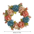thumbnail image 5 of 18 Inch Spring Summer Wreath for Front Door - Artificial Floral Wreath with Daisies, Roses & Eucalyptus - Farmhouse Decor for Porch, Wall & Wedding All Season, 5 of 9