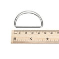 thumbnail image 4 of Metal D Rings Buckle, 8 Pack 40mm(1.57") 2.6mm Thick Welded D Rings Buckle, Silver Tone, 4 of 5