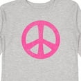 thumbnail image 4 of Inktastic Peace Sign Pink Retro Girls Long Sleeve Toddler T-Shirt, 4 of 5