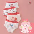 thumbnail image 2 of Girls Underwear Kids Toddler Baby Girls Underwear Cute Cartoon Comfortable Briefs Shorts Pants Cotton Underwear Trunks 4PCS 7 Years-8 Years, 2 of 3