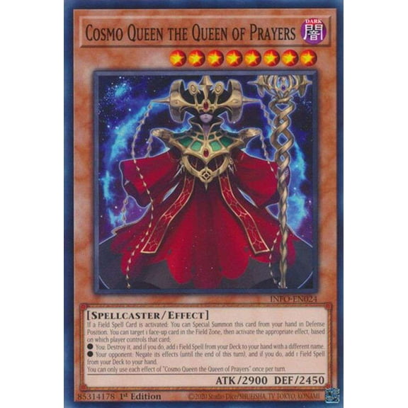 YuGiOh The Infinite Forbidden Common Cosmo Queen the Queen of Prayers INFO-EN024