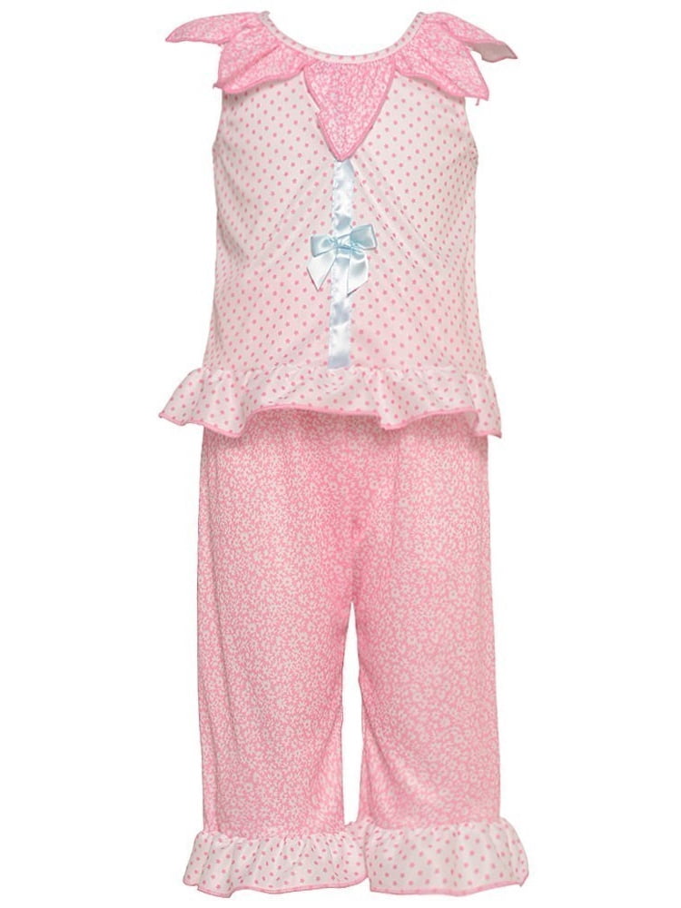 girls ruffle pajamas