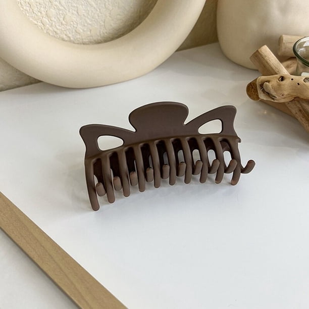 Pinzas para el pelo de color negro y café coreano, horquillas acrílicas grandes, pasador, pinzas para el pelo de cangrejo, accesorios para el cabello para mujeres y niñas, 1 unidad