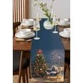 thumbnail image 4 of Ldtrchee Christmas Table Runner 48 Inches, Winter Beach Pine Tree Xmas Holiday Bed Runner Dresser Scarves Tabletop for Indoor Outdoor Parties/Ceremony/Banquet, 13" x 48", 4 of 8