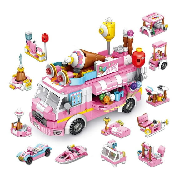 Open Box PANLOS Ice Cream Food Model Construction Carton Building Brick Block