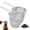 2PCS, variant on Bxaolu Tea Infuser Stainless Steel Tea Strainer Folding Handle Tea Filter Extra Fine Mesh Strainer Brewing Basket for Loose Leaf Tea (Silver)