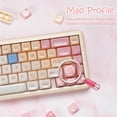 thumbnail image 2 of Alikpop 148 Keys MAO Profile Cute Ragdoll Cat Keycaps, Custom Set for 100% 75% 65% 60% Mechanical Keyboards, Cream Pink, 2 of 7