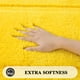thumbnail image 2 of Set de Alfombrillas de Baño SHACOS Súper Suaves 50x80cm Amarillo (2 Piezas), 2 of 9