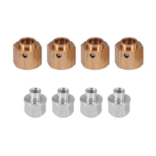 4 piezas 1/10 RC coche cubo de rueda hexagonal contrapeso cubo de rueda hexagonal para TRAXXAS TRX4 Trx6 Hugtrwg Para estrenar