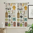 thumbnail image 3 of Kitchen Cooking Small Curtain Rod Pocket Short Curtains Half Drapes Partition Cabinet Door Window Curtains Home Decor, 3 of 6
