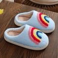 thumbnail image 5 of Ccpelsie Kids Cartoon House Slippers Flat Closed Toe Indoor Slippers Boys Girls Lightweight Non Slip Fall Shoes(Sky Blue,12), 5 of 7