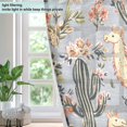 thumbnail image 4 of Yayeee Window Curtains Light Filtering 63"x52" Grommet Panel Pair Home Living Room Decor, Gray Llama Pattern, 4 of 7