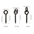 thumbnail image 3 of Greeniant 50 Uds tornillo giratorio Pop Up Peg soporte de pellets pequeños Clips giratorios de pesca de carpa con anillo rodante Terminal de Pescar  Anillo elíptico, 3 of 6