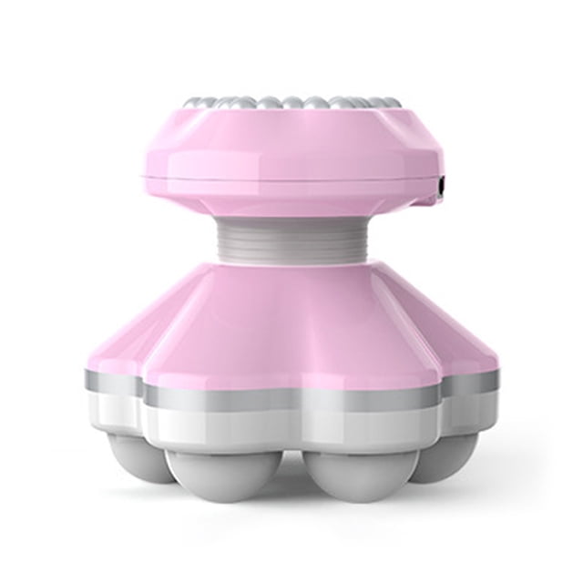 yeacher Compact USB-Powered Mini Massager with 6 Vibration Nodes for Full Body Relaxation, Ergonomic Design, Light Purple, Portable & Rechargeable