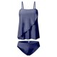 thumbnail image 4 of Neewe Womens Summer Two Piece Swimsuit Ruffle High Waisted Tankinis Flowy Bathing Suit Modest Swimwear Beachwear（S-5XL）, 4 of 8