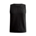 thumbnail image 2 of Lovskoo Women's 2025 Tank Top Summer Loose Casual Solid Color Round Neck Sleeveless Top Black, 2 of 9
