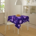 thumbnail image 6 of YFYANG Square Polyester Table Cloth, 54" x 54" Reusable Table Cover Kitchen Dining Room Abstract Purple Flower Doodle Decorative Tablecloths for Tables of 2-4 People, 6 of 8