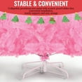 thumbnail image 5 of VIBESPARK 6ft Pink Christmas Tree Artificial Full Fir Tree Seasonal Holiday Decoration w/ 700 Branch Tips, Foldable Stand, 5 of 10